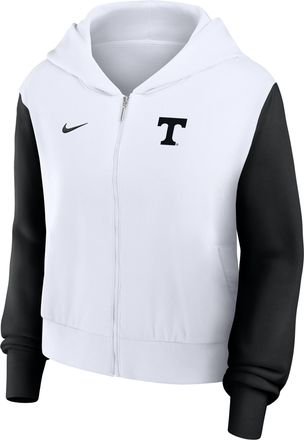Nike Tennessee Athletic Prep Colorblocked Script Womens Nike Womens College Full-Zip Hoodie in White | 035D064NUTN-DPD
