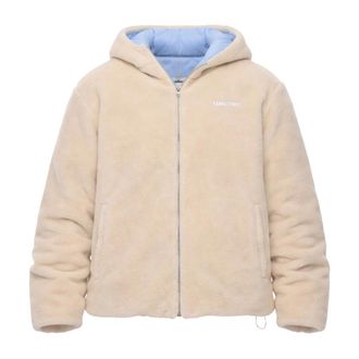 Family Fir$t Milano Faux Fur & Shearling Jackets, male, Beige, Size: L Teddy Bomber Jacket