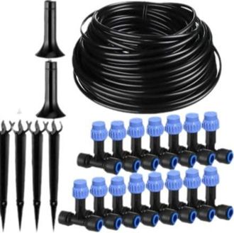 OEM Kit De Riego Por Goteo Para Invernadero De 18 Metros, Sistema De Riego Para Plantas Colgantes, Sistema De Riego Autom&aacute;tico Con Boquillas De Aspersi&oacute;n 