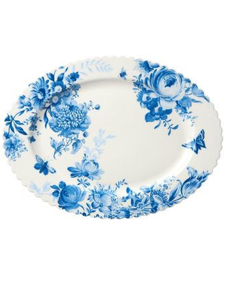Certified International Gabrielle Blue Oval Platter