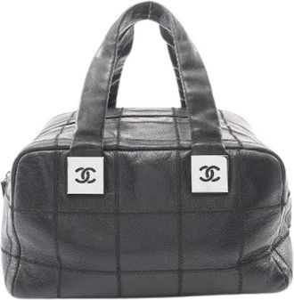 Chanel Pre-owned Caviar Skin Handbag (Chocolate Bar) - Dames - Vintage Handtas - Zwart - ONE Size - Leer - Vintage