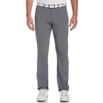 PGA TOUR Pga Tour Golf Pants Mens Gray Horizontal Texture Stretch 5-Pockets FTS1645