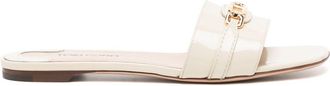 Tom Ford Whitney slides - women - Calf Leather/Calf Leather/Calf Leather - 39 - Neutrals