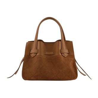 Pourchet Tassen, Dames, Bruin, ONE Size, Leer, Blossom PM