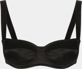 Dolce & Gabbana Semi-Padded Satin Balconette Bra