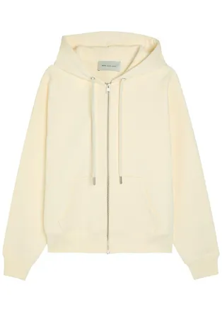 Ami Ami Paris Hooded Cotton Sweatshirt - Cream - XL