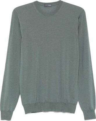 Drumohr Maglione girocollo in lana merino - Grigio