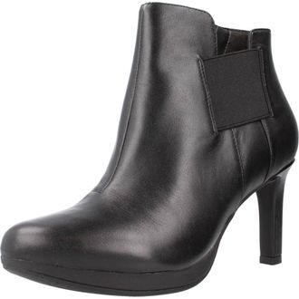 Clarks Womens Ambyr Rise Ankle Boot, Black Black Leather, 6 UK