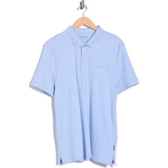 Calvin Klein Liquid Touch Interlock Cotton Polo in Kentucky Blue at Nordstrom Rack, Size Xx-Large