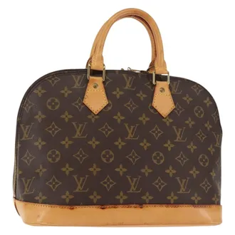 Louis Vuitton Alma Monogram Canvas Brown Canvas Handbag (Pre-Owned)
