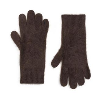Soft Goat Guantes de Mezcla de Mohair - Accessories - Mujer - Marr&oacute;n - ONE SIZE