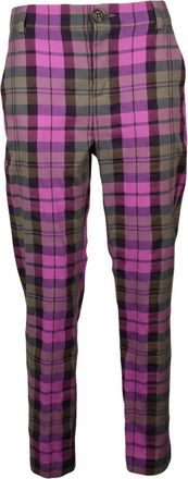 Vivienne Westwood Jongens Slim-fit Broeken - Dames - Slim Fit Broeken - Veelkleurig - S - Katoen - Broeken