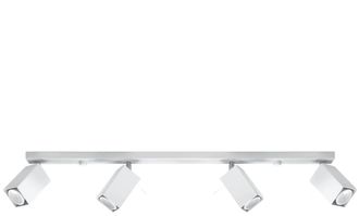 Sollux Lighting Design Deckenlampe Merida 4-Flammig (linear), Weiss