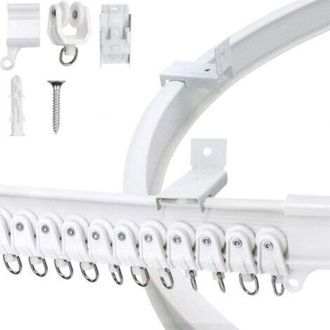 OEM Riel Para Cortinas De Techo 3m, Riel Para Cortinas Flexible Y Plegable Con Sistema De Rieles, Riel Para Cortinas Divisorias De Ambientes En Autocarava