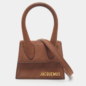 Jacquemus Le Chiquito Mini Nubuck Leather Top Handle Bag
