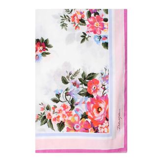 Dolce & Gabbana Scarves, female, Multicolor, Size: ONE SIZE Floral Print Cotton Pareo