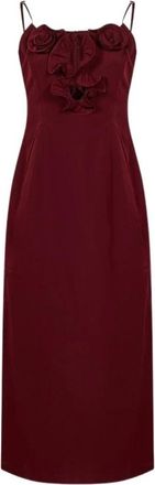 Magda Butrym Midi Jurken - Dames - Casual kleedjes - Rood - XS - Kleedjes