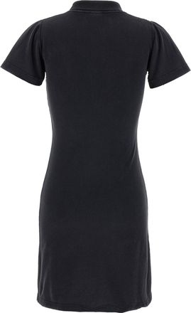 Balenciaga Womens Black Cotton Short Dress