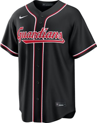Nike Cleveland Guardians Nike Mens MLB Replica Fashion Jersey in Black | RP260HMEGUA-JJ9