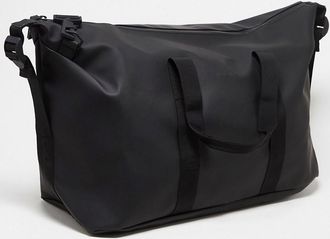 Rains 14200 - Borsa a sacco da weekend impermeabile nera unisex-Nero