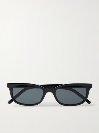 Saint Laurent Eyewear Occhiali Da Sole In Acetato Con Montatura Cat-eye - Nero
