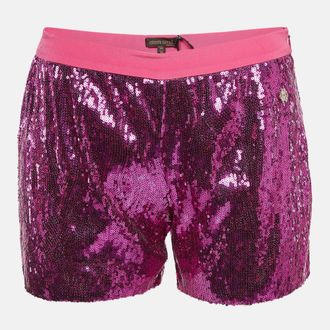 Roberto Cavalli Pink Sequin Shorts