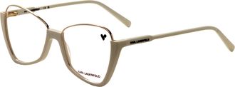 Karl Lagerfeld Womens 55 mm White Opticals