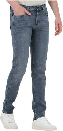 HUGO BOSS Jeans, Heren, Grijs, W31 L34, Katoen, Delaware Slim-fit Jeans