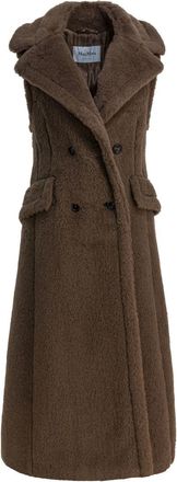 Max Mara Sleeveless Jacket In Alpaca