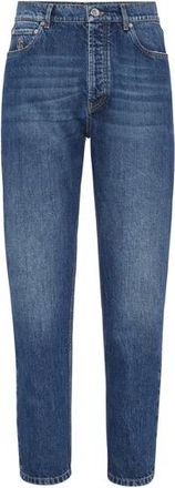 Brunello Cucinelli Iconic fit five-pocket trousers in Medium Denim at Nordstrom, Size 48 It