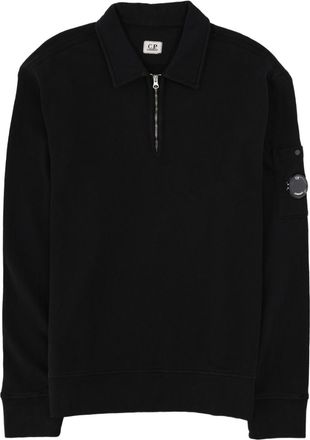 C.P. Company Polo Collar Cotton Half-Zip Sweatshirt