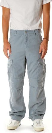 Carhartt Work in Progress Cargo Pants - Heren - Straight fit broeken - Blauw - W30 L32 - Katoen - Broeken