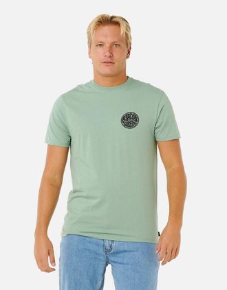Rip Curl Mens Rip Curl Mens Streamline Pass Graphic Short Sleeve T-Shirt - Green - Size: 42