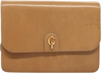 Dior Beige Leather Shoulder Bag (Pre-Owned)