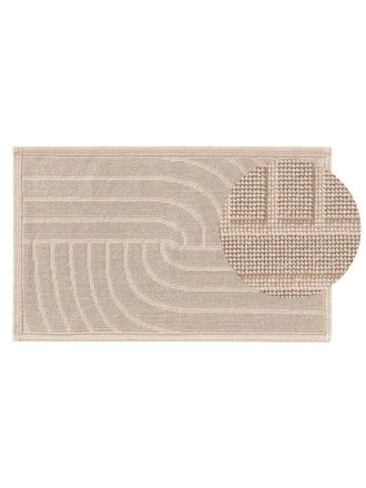 benuta Alfombrilla de ba&ntilde;o beige 50x80