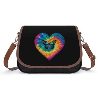 Generic Tie Dye Butterfly Fashion Womens Crossbody Bags Novelty Handbag Shoulder Bag Purse