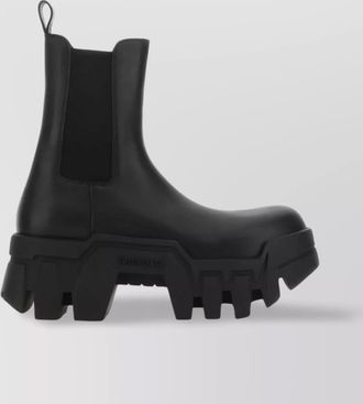 Balenciaga leather ankle boots bulldozer chunky sole