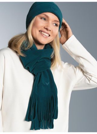Trigema Fleeceschal TRIGEMA TRIGEMA Fleeceschal, Damen, blau (saphir), Polyester, Modet&uuml;cher Fleeceschal