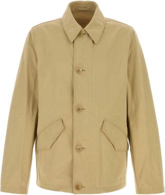 Prada Beige Shirt Collar Jacket