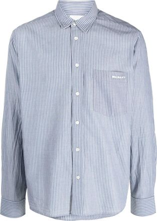 Isabel Marant Jasolo striped shirt - men - Cotton/Polyester - S - Blue