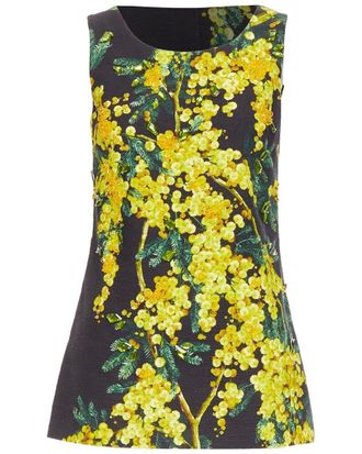Dolce & Gabbana Beaded Floral Tunic, Size It 38 (Authentic Pre-Loved)