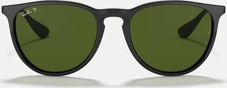 Ray-Ban Erika classic phantos occhiali da sole polarizzati con lenti verdi neri-Nero