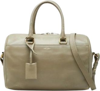 Saint Laurent Pre-owned Duffle 6 Leather 2way Bag - - Pre-owned - Donna - Beige - ONE SIZE