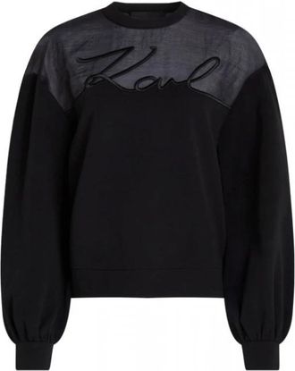 Karl Lagerfeld Heren, Sweatshirts & Hoodies, Zwart, Maat: M