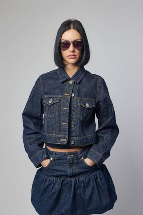 Ganni Rinse Denim Cropped Jacket