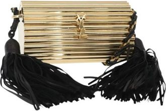 Saint Laurent Pre-owned Clutches, female, Yellow, Size: ONE SIZE Pre-owned Vintage Plastic Shoulder Bag