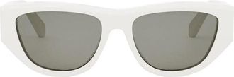 Celine CL40278U25A Square Full Rim Sunglasses - White
