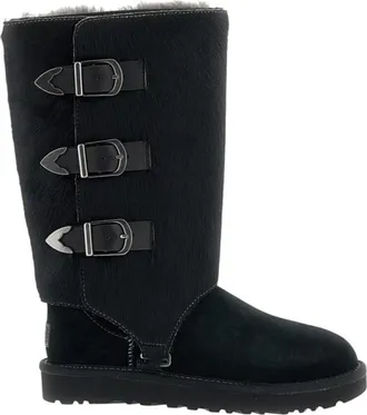 UGG Black Buckle Winter Boots