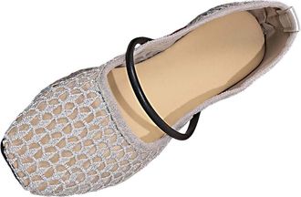 Generic Womens Flats Mesh Breathable Dress Flat Shoes Lightweight Casual Comfortable Versatile Classic Slip On Ballet Flats Office Walking Gray