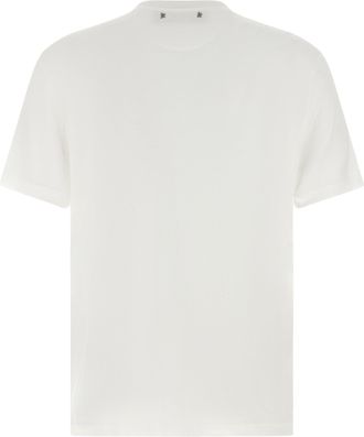 Golden Goose Mens White Lyocell T-Shirt